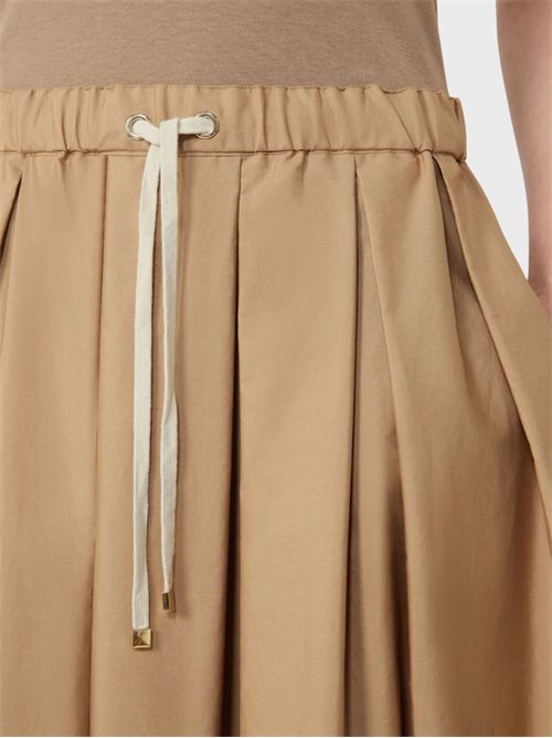 Long A-line skirt in cotton poplin S' MAX MARA | 2619101043600022